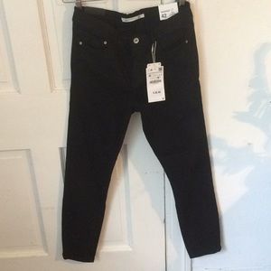 Zara Body Curve Cropped Skinny Jeans